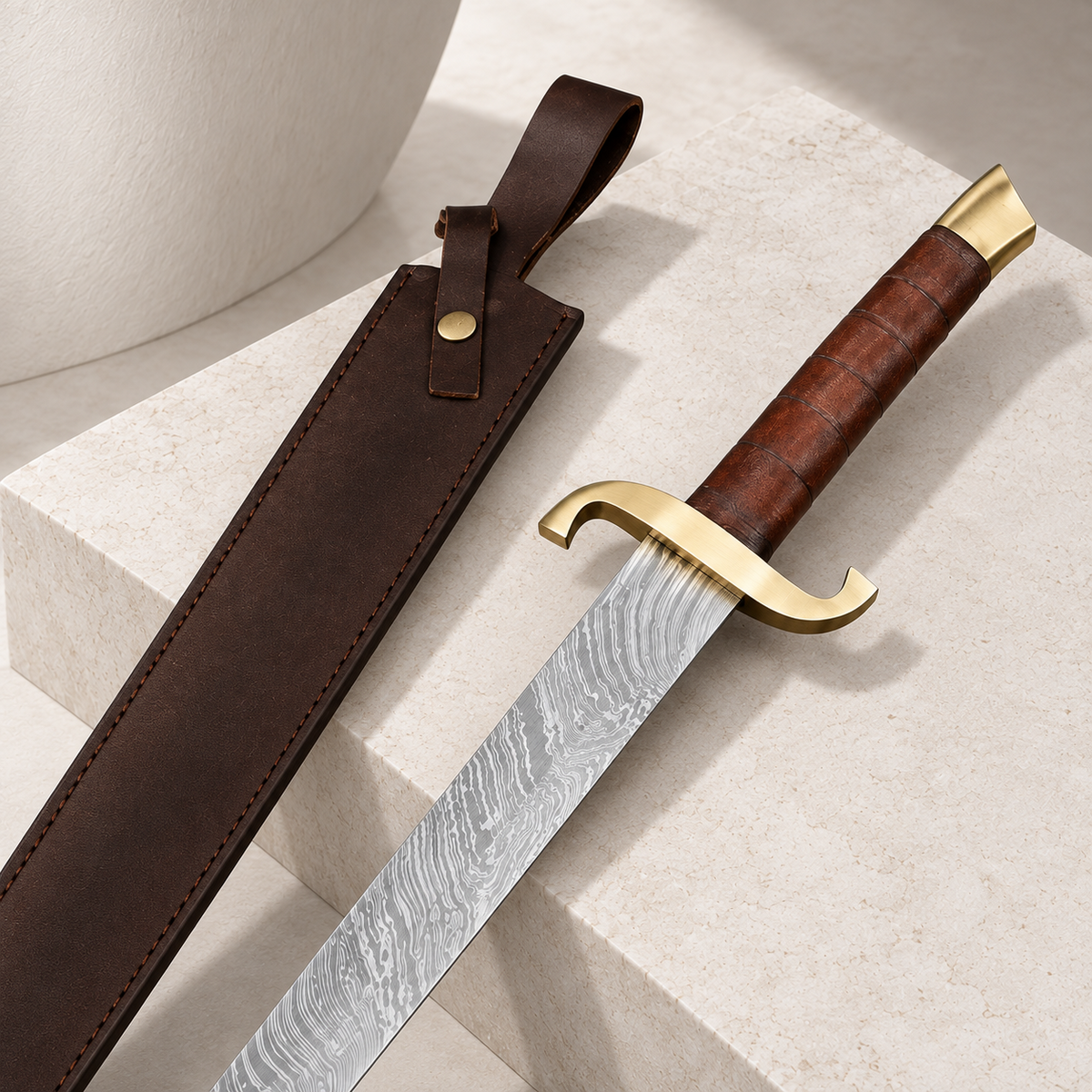 Damascus Viking Sword