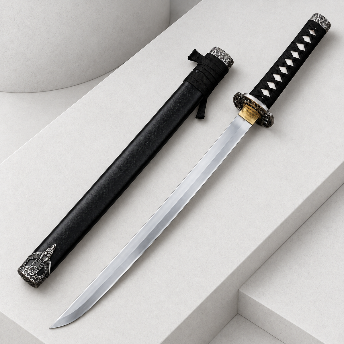 Silver Dragon Wakizashi