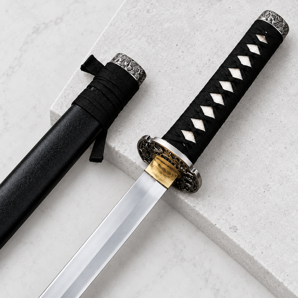 Silver Dragon Wakizashi