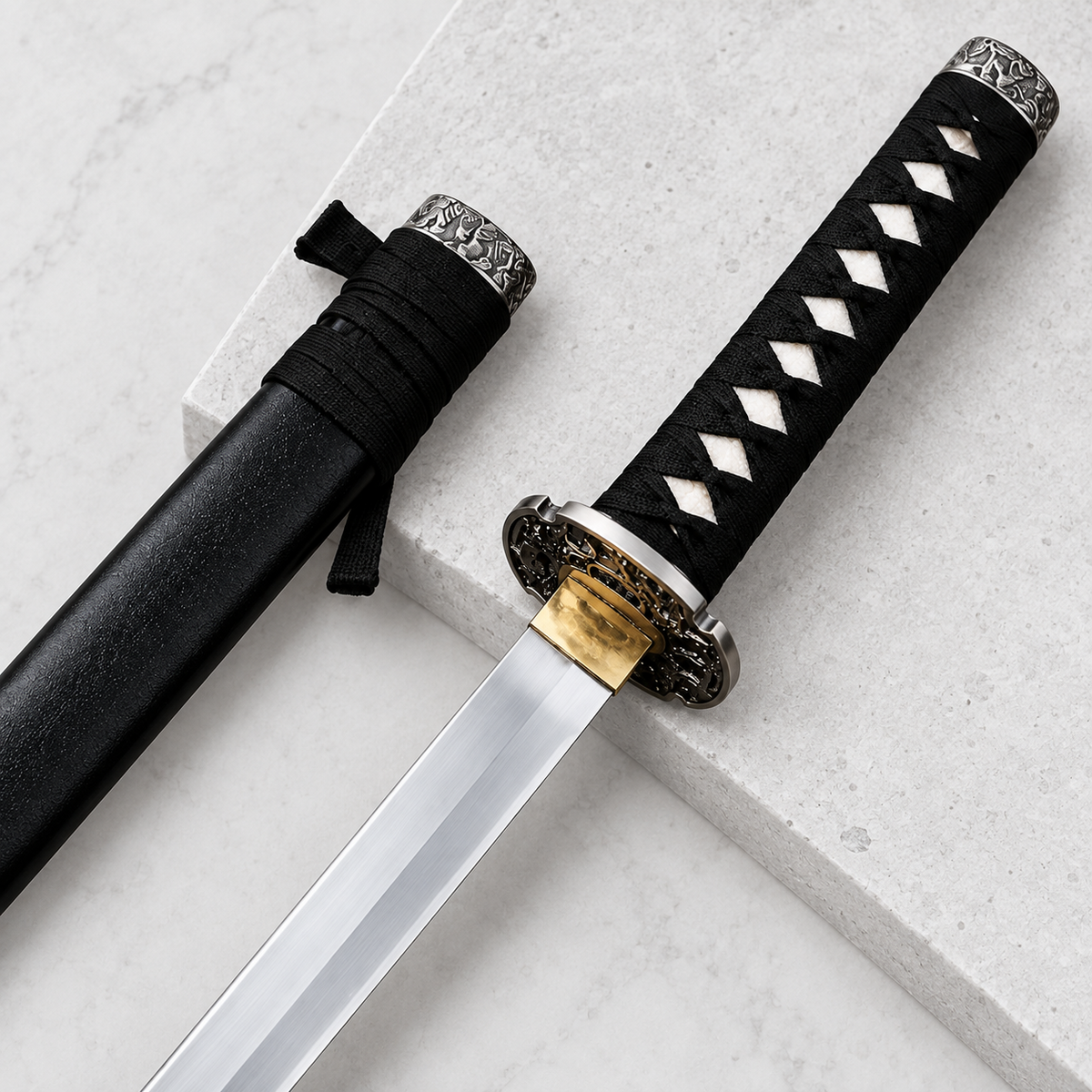 Silver Dragon Wakizashi